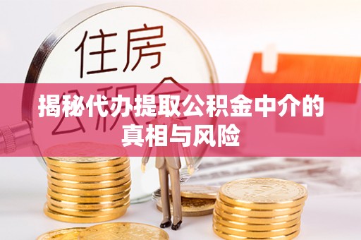 黔西揭秘代办提取公积金中介的真相与风险