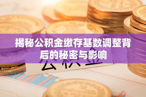 黔西揭秘公积金缴存基数调整背后的秘密与影响