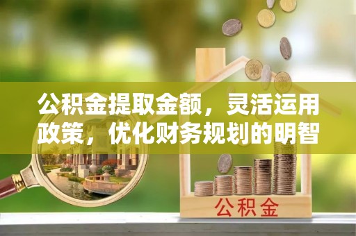黔西公积金提取金额，灵活运用政策，优化财务规划的明智选择