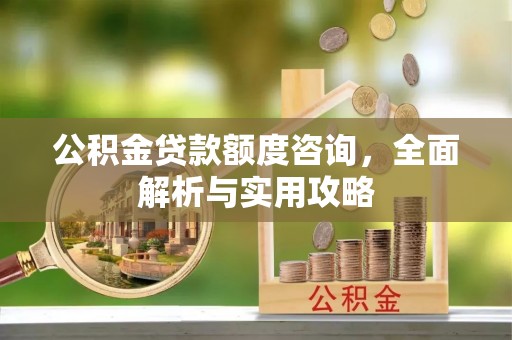 黔西公积金贷款额度咨询，全面解析与实用攻略