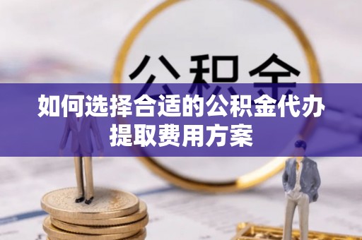 黔西如何选择合适的公积金代办提取费用方案