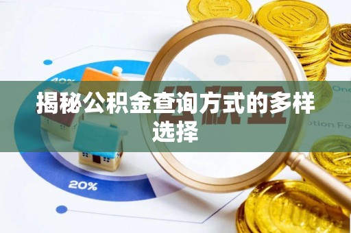 黔西揭秘公积金查询方式的多样选择