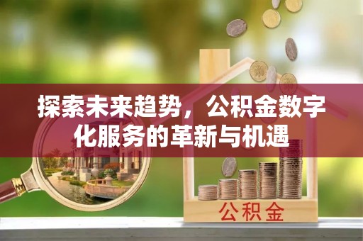 黔西探索未来趋势，公积金数字化服务的革新与机遇
