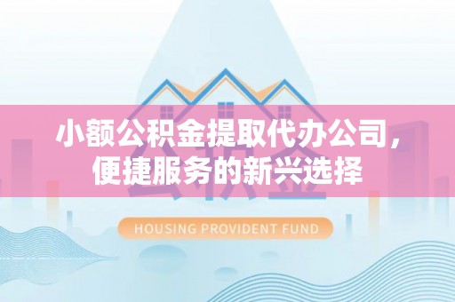 黔西小额公积金提取代办公司，便捷服务的新兴选择