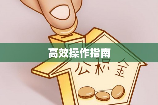 黔西高效操作指南