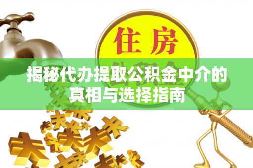 黔西揭秘代办提取公积金中介的真相与选择指南