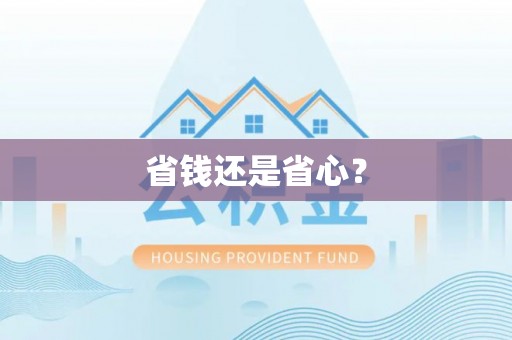 黔西省钱还是省心？